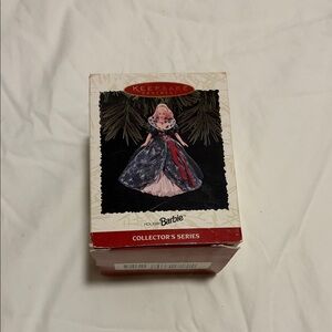 Barbie Keepsake Ornament in Green and Red from 1995